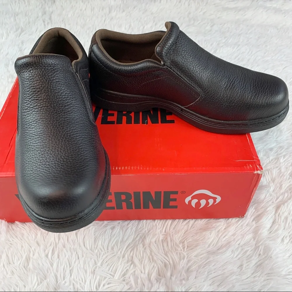 Wolverine New‎ Men's leather Slip On Loafers in brown